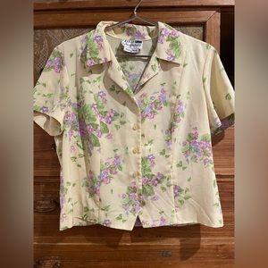 Vintage floral button down shirt
